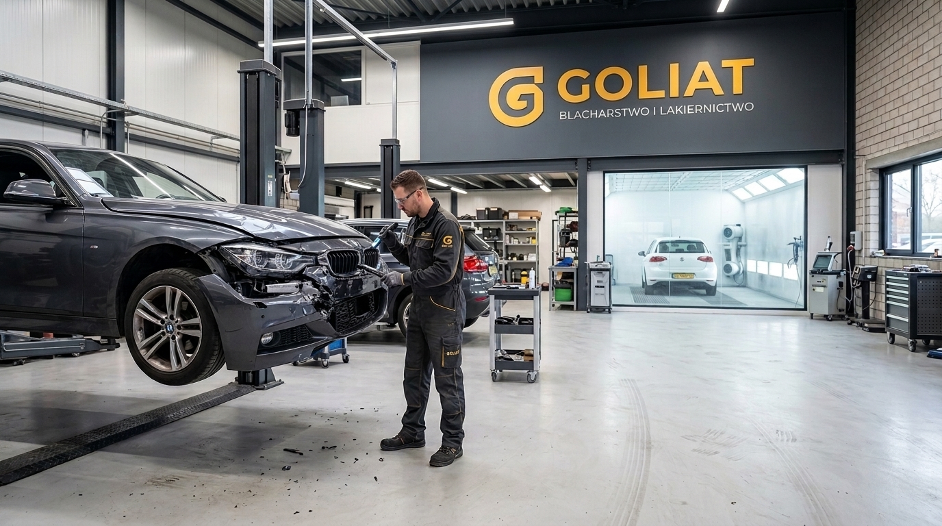 Warsztat GOLIAT — blacharstwo i lakiernictwo, naprawy powypadkowe